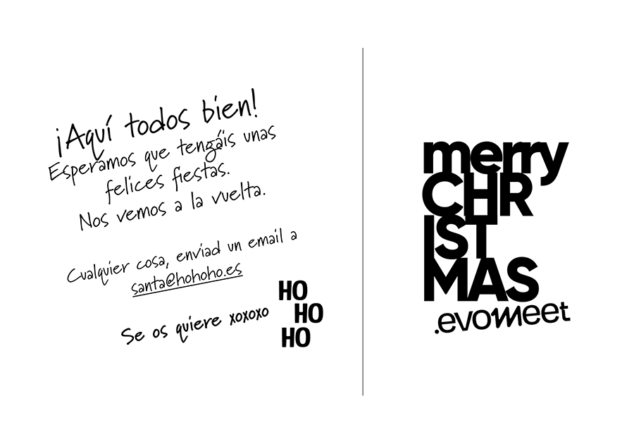 Postal evomeet - reverso